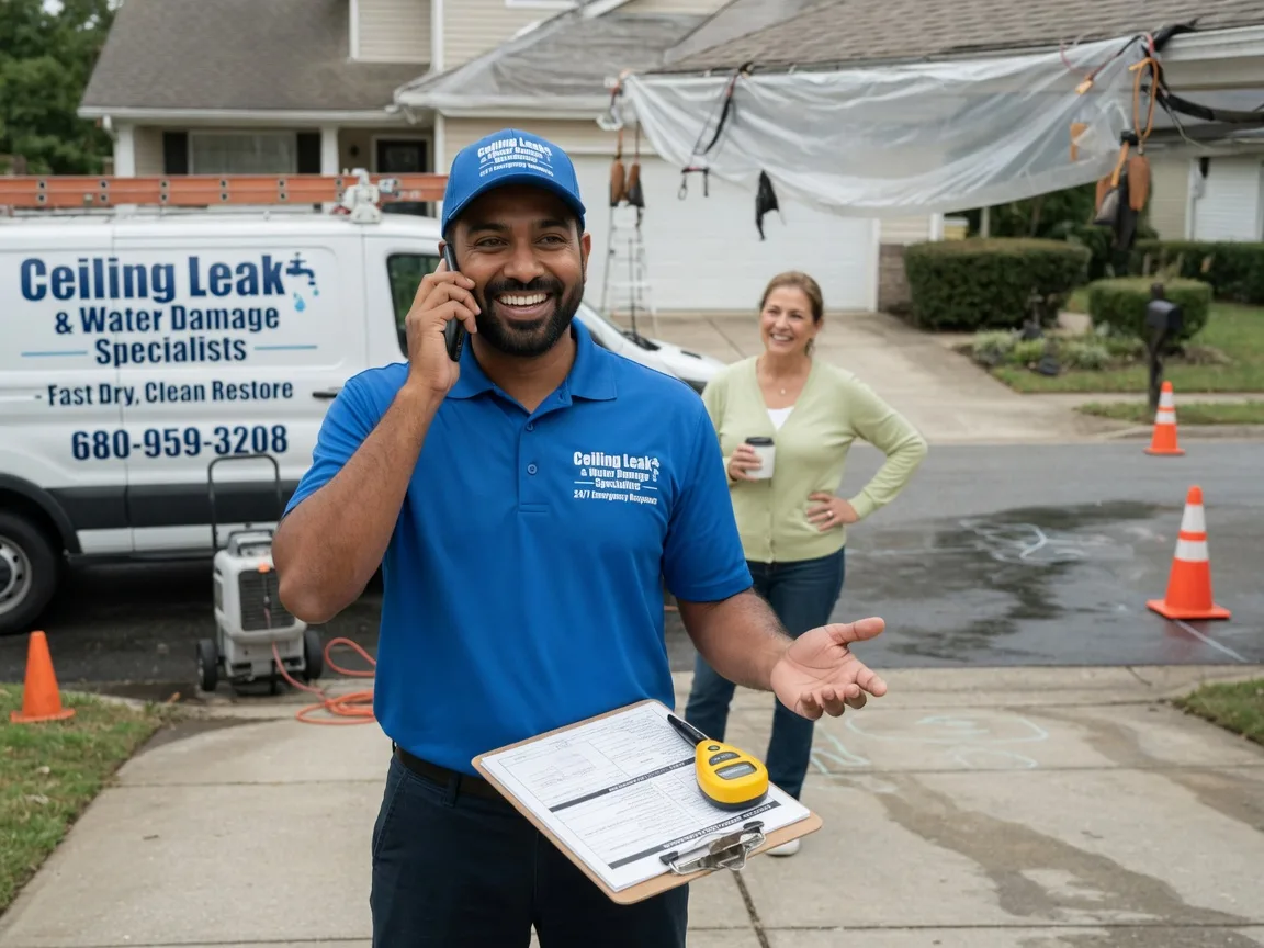 Ceiling Leak Cleanup Webster Groves, MO FAQs